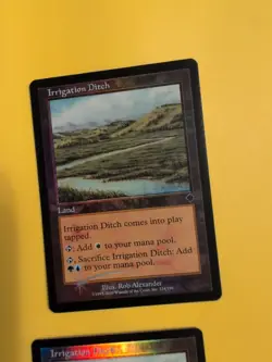 Irrigation Ditch x2 land INVASION. FOIL MTG 2 Card. Shooting star - Image 3