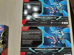 Pokemon TCG Mega Lucario EX Premium Figure w/ Greninja & Kingdra EX Box Lot! - Image 3