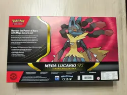 Pokemon TCG Mega Lucario EX Premium Figure w/ Greninja & Kingdra EX Box Lot! - Image 4