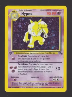 Hypno Holo Fossil 8/62 1ª Edizione ITA - Carta Pokemon Rara Olografica - Image 1