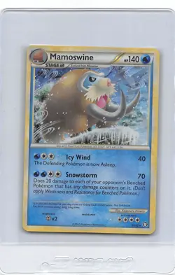 MAMOSWINE 5/102 - CRACKED ICE HOLO RARE - Triumphant - 2010 Pokemon CARD - NM - Image 1
