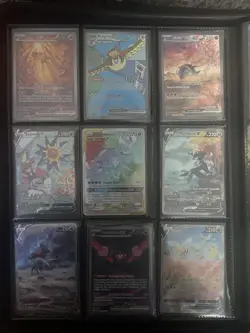 pokemon collection 5 binders over 25+ huge cards 80% done of fusion stirke. - Image 4
