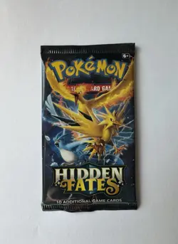 Pokemon TCG Hidden Fates Booster Pack New Sealed (1x) MINT free ship - Image 1