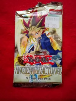 2004 Yu-Gi-Oh! Ancient Sanctuary Sealed Booster Pack x 5 Vintage Rare Pack Lot - Image 2