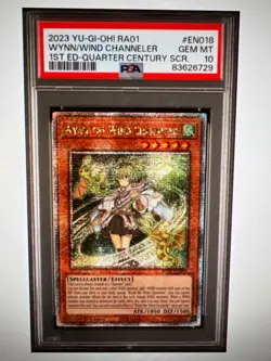 PSA 10 Yugioh! Rarity Collection Wynn the Wind Channeler RA01-EN018 QCR - Image 1