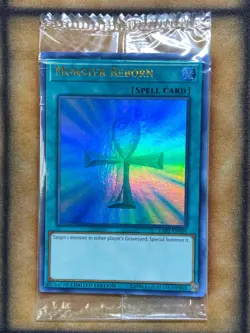 Yugioh Monster Reborn LART-EN001 Ultra Rare Lost Art Promo Sealed - Image 1