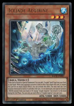 Yugioh Icejade Aegirine BACH-EN007 1st Edition Ultra Rare NM - Image 1
