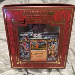 Pokemon Charizard Ex Super Premium Collection Card Display Figure 10 Boosters - Image 3