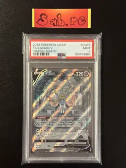 PSA 9 Zacian V Galarian Gallery SWSH Crown Zenith GG48/GG70 Pokemon Card - Image 1