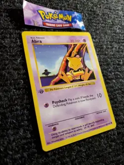 Abra - 43/102 - Pokemon Base Set Shadowless 1st Edition Card WOTC NM - Image 3