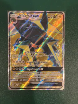 Vikavolt GX - 134/145 - Pokemon Guardians Rising Sun & Moon Ultra Rare Card NM - Image 1