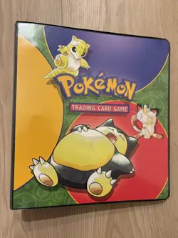 Pokemon Vintage Snorlax Binder with WOTC cards including holos and rares - Image 1