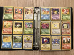 Pokemon Vintage Snorlax Binder with WOTC cards including holos and rares - Image 3