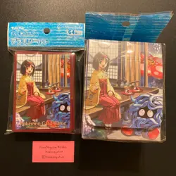 Pokemon Center Japan Erika's Holiday Card Sleeves + Deck Box ~ US SELLER - Image 1