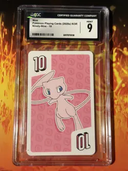 Mew "10" Pokemon Playing Cards: 99 Deck (Korean) CGC 9 - Image 1