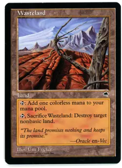 WASTELAND [TMP - TEMPEST] - MTG VINTAGE CARD [EXCELLENT] - Image 1