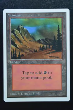 Magic The Gathering MTG MOUNTAIN (C) Unlimited Edition LP Lightly Played - Image 1