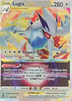 Pokemon TCG Lugia VSTAR Silver Tempest 139/195 Holo Ultra Rare NM - Image 1