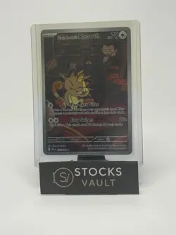Team Rocket's Meowth - 203/182 - Pokemon Destined Rivals Illustration Rare NM - Image 1