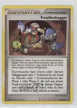 Fossil Excavator German Pokemon Diamond & Pearl Majestic Dawn #82 2008 - Image 1