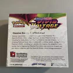 Pokemon TCG Vivid Voltage Sword & Shield Booster Box Factory Sealed 36 Unopened - Image 3
