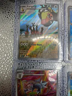 Pokemon - Paldea Evolved Lot of 4 Chi-Yu ex - Dendra - IR Arctibax IR Farigiraf - Image 2