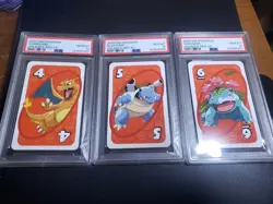 PSA 10 Graded Sequential Pokemon Set Charizard Blastoise Venusaur Uno #4 5 6 Set - Image 1