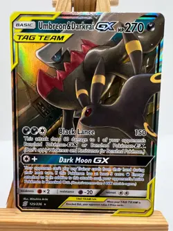 Pokemon Unified Minds - 125/236 Umbreon & Darkrai GX - NM/M - Image 1