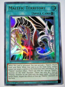 Yugioh! Malefic Territory Duov-En049 Ultra Rare 1st Ed Near Mint!! - Image 1