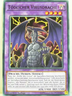 Yu-Gi-Oh - 1x #A037 Todlicher Virusdrache - LEDD - Legendary Dragon Decks 3 - Image 1
