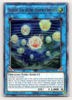 Hieratic Seal of the Heavenly Spheres GFTP-EN053 Ultra Rare 1st Edition Yugioh - Image 1