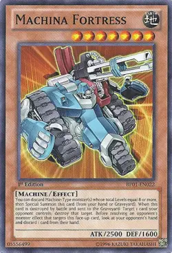 1x (EX) Machina Fortress - BP01-EN022 - Starfoil Rare - 1st Edition YuGiOh - Image 1