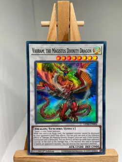 Vahram, the Magistus Divinity Dragon - Super Rare 1st Ed. GEIM-EN006 NM YuGiOh - Image 1