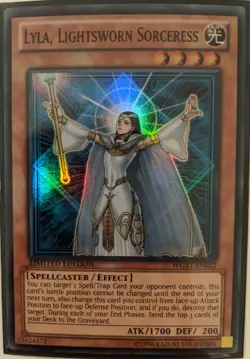 YuGiOh Lyla, Lightsworn Sorceress Super Rare WGRT-EN022 - Image 1