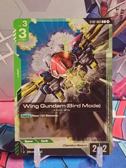 Wing Gundam (Bird Mode) Store Tournament Promo: Gundam Card Game *English *Holo - Image 1