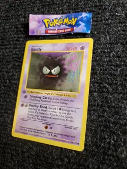 1st Edition Gastly Pokemon Card 50/102 Base Set Shadowless NM - Image 2