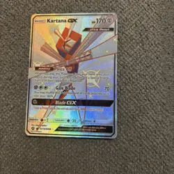 Pokemon TCG Kartana GX Hidden Fates Holo Full Art Ultra Rare Card SV73/SV94 - Image 1