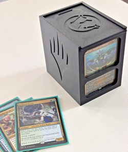 MTG Deck Box for Commander Display,Card Deck Box Fits 100 Double Cards (Mint) - Image 1