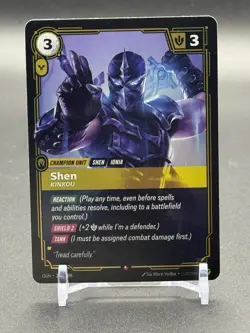 Riftbound Shen Card 241/298 TCG Foil card League Of Legends - Image 1