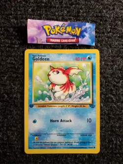 Goldeen 53/64 Jungle 1st Edition Non-Holo Common Pokemon Card NM - Image 1