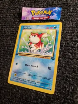 Goldeen 53/64 Jungle 1st Edition Non-Holo Common Pokemon Card NM - Image 2