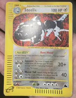Pokemon Card- Steelix-Skyridge-Holo-H29/H32-Rare-ENG-VeryGood - Image 1