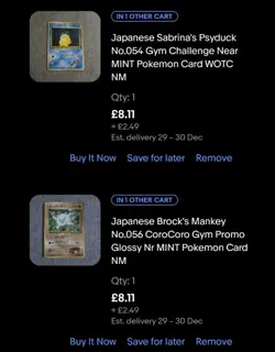 (Private listing for snapbacksticksy) 6 Japanese Gym Leader Pokemon Card Bundle - Image 3