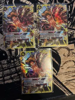 One Piece TCG Monkey D. Luffy OP10-118 Royal Blood Foil Card Lot Of 3 - Image 1