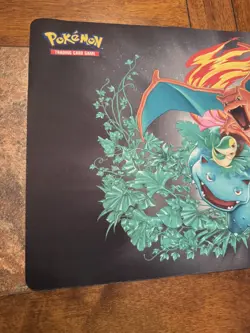 2019 Pokemon Trading Card Game Mat Charizard Bulbasaur Piplup Fennekin Snivy Bla - Image 2