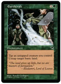 EARTHCRAFT [TMP - TEMPEST] - MTG VINTAGE CARD [EXCELLENT] - Image 1