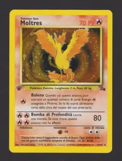 Moltres Holo Fossil 12/62 1ª Edizione ITA - Carta Pokemon Rara Olografica - Image 1
