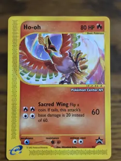 Pokemon 2002 BlackStar Promo #52&53 Rapidash & Ho-oh*Pokemon center Stamp* Read - Image 2