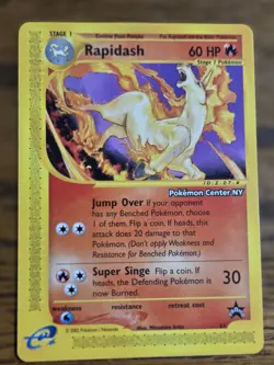 Pokemon 2002 BlackStar Promo #52&53 Rapidash & Ho-oh*Pokemon center Stamp* Read - Image 4