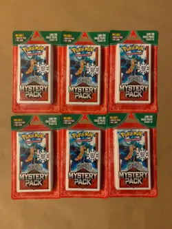 Lot (6) of Six Pokemon Walmart Holiday Mystery Pack Seeded Chase 1:10 Sealed - Image 1